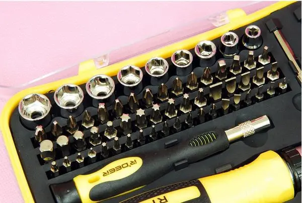 R'DEER высокого качества torx биты 46 шт CR V отвертка Набор инструментов для ремонта