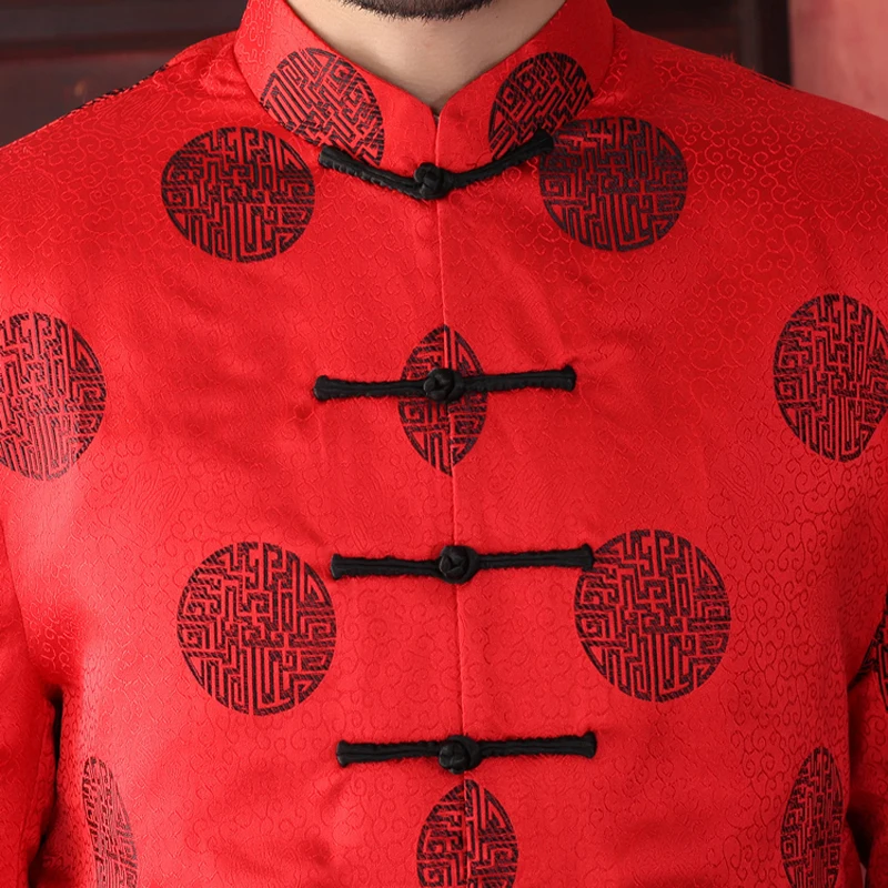 Куртка мужская Китайская традиционная праздничный пиджак кунг фу пальто