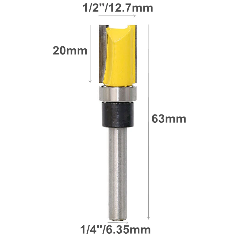 Фрезерный станок для обработки древесины 1 шт. фреза с хвостовиком 1/4''| |