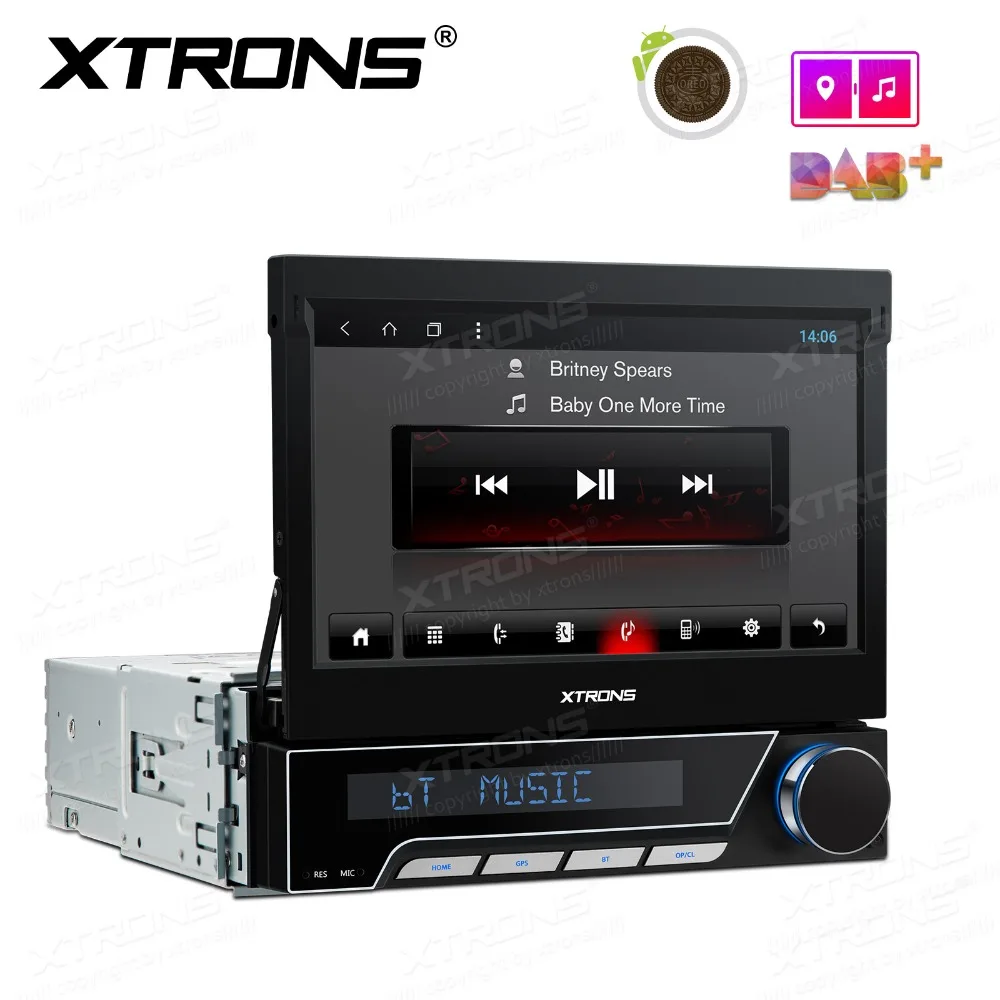 XTRONS Универсальный 7 дюймов Android 8,1 One Din радио автомобиля Стерео Авторадио DVD плеер MP4 MP3 OBD2 DAB+ gps навигация руль