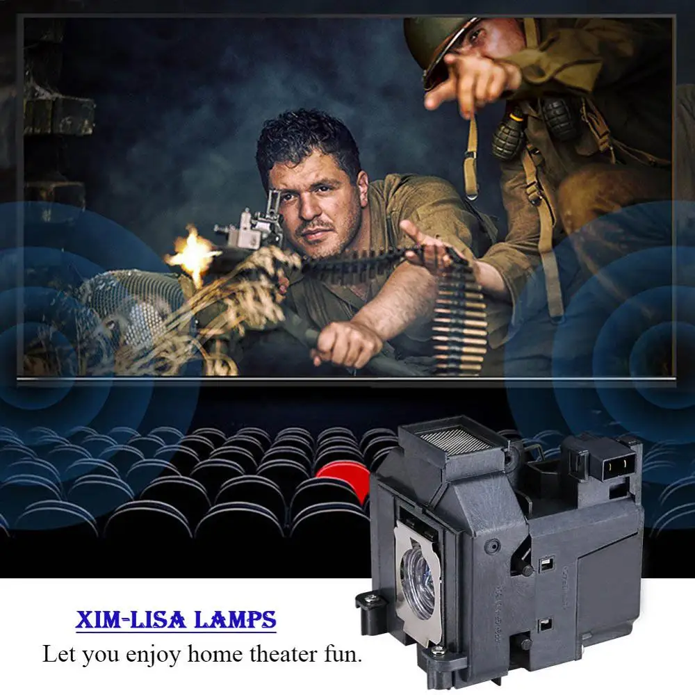 Лампа для проектора EPSON V13H010L69 ELPLP69 высокое качество лампа EH-TW8000 1 2 5 10 | Электроника