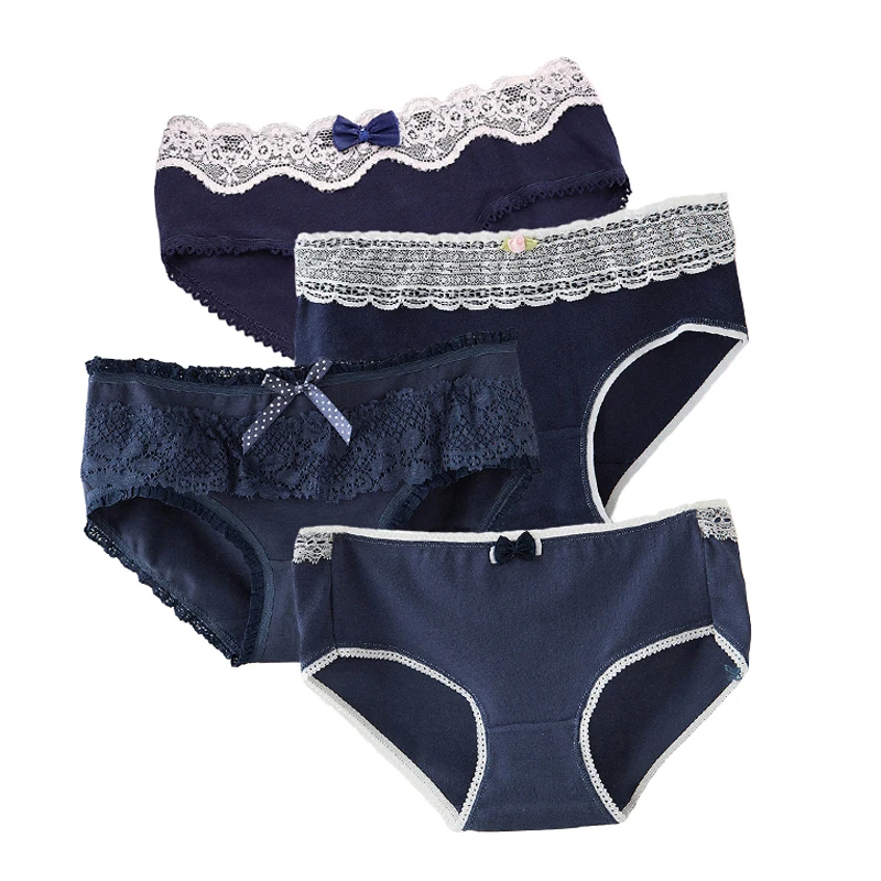 Трусики женские бесшовные из хлопка 4 шт./лот|Женские трусики| |