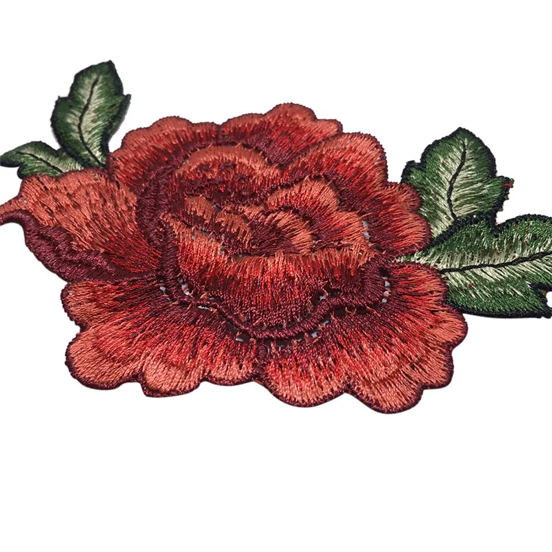 2 шт./компл. Розы Цветочный Воротник пришить патч и милой аппликацией значок