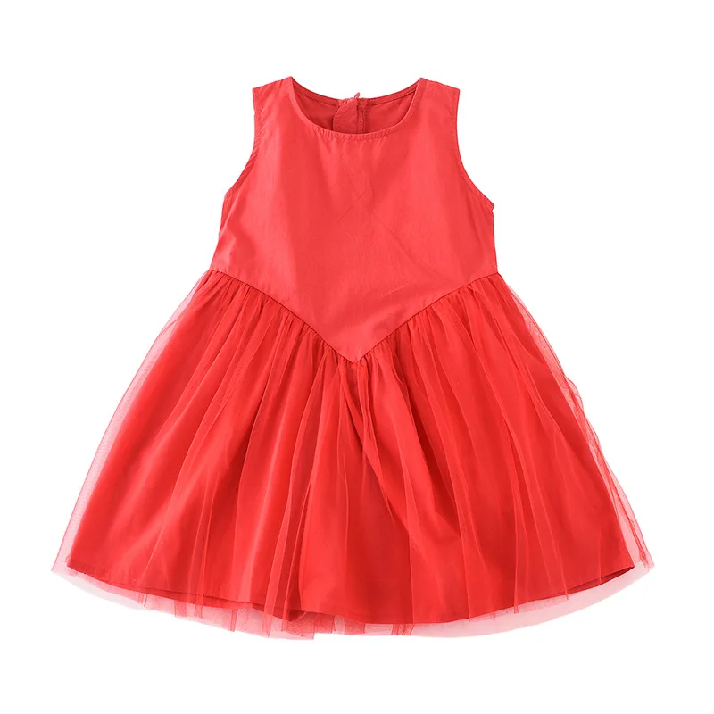 7-16Y Children's Clothing Wholesale Girls Summer Dress Big Boy Korean-Style Cotton V-Yarn Teens Girl Princess GDR635 | Детская