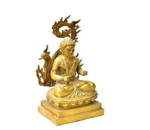 Тибетский буддийский храм чистая бронзовая фигурка для привлечения богатства