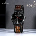 Часы наручные BOBO BIRD мужские, простые тонкие, с ремешком из дерева и металла, 23 мм