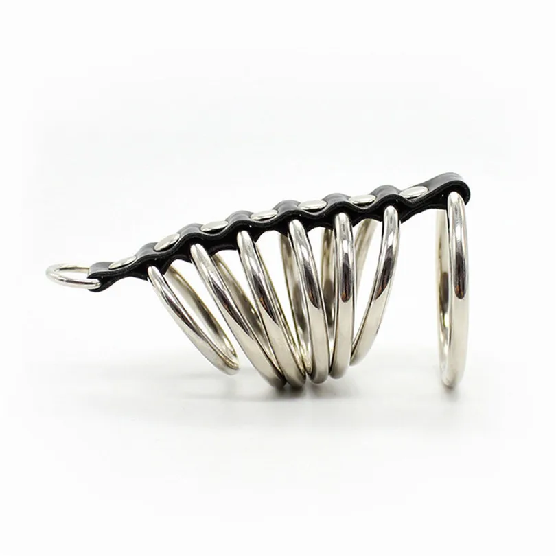 Morease 7 Metal Cock Rings Penis Sleeves Delaying Ejaculation Chastity Cockring Cage Sex toy For Men Male brinquedos | Красота и
