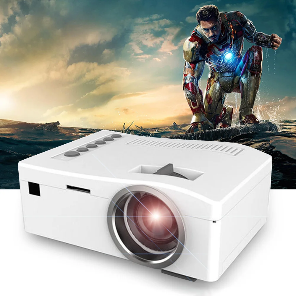 1080 P HD светодиодный домашний игровой кинотеатр Mulitmedia кинотеатр USB AV TF Full HDMI портативный мини-проектор