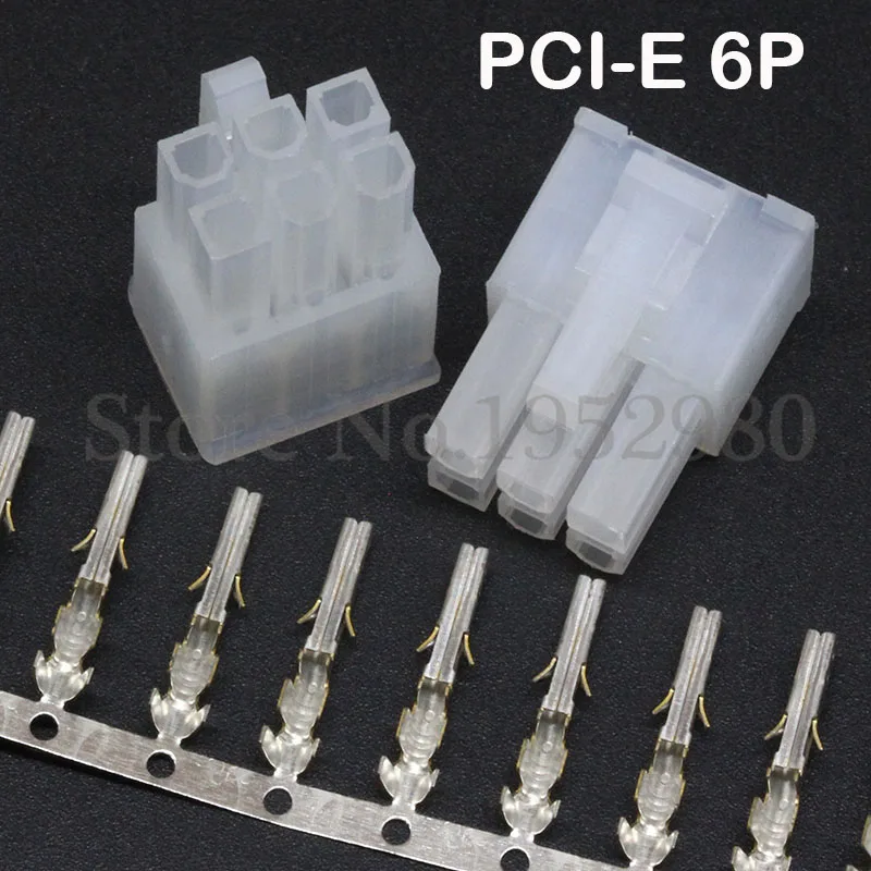 Графическая карта для ПК 6 контактный разъем 4 2 мм PCI E GPU 5557 штекера с клеммами