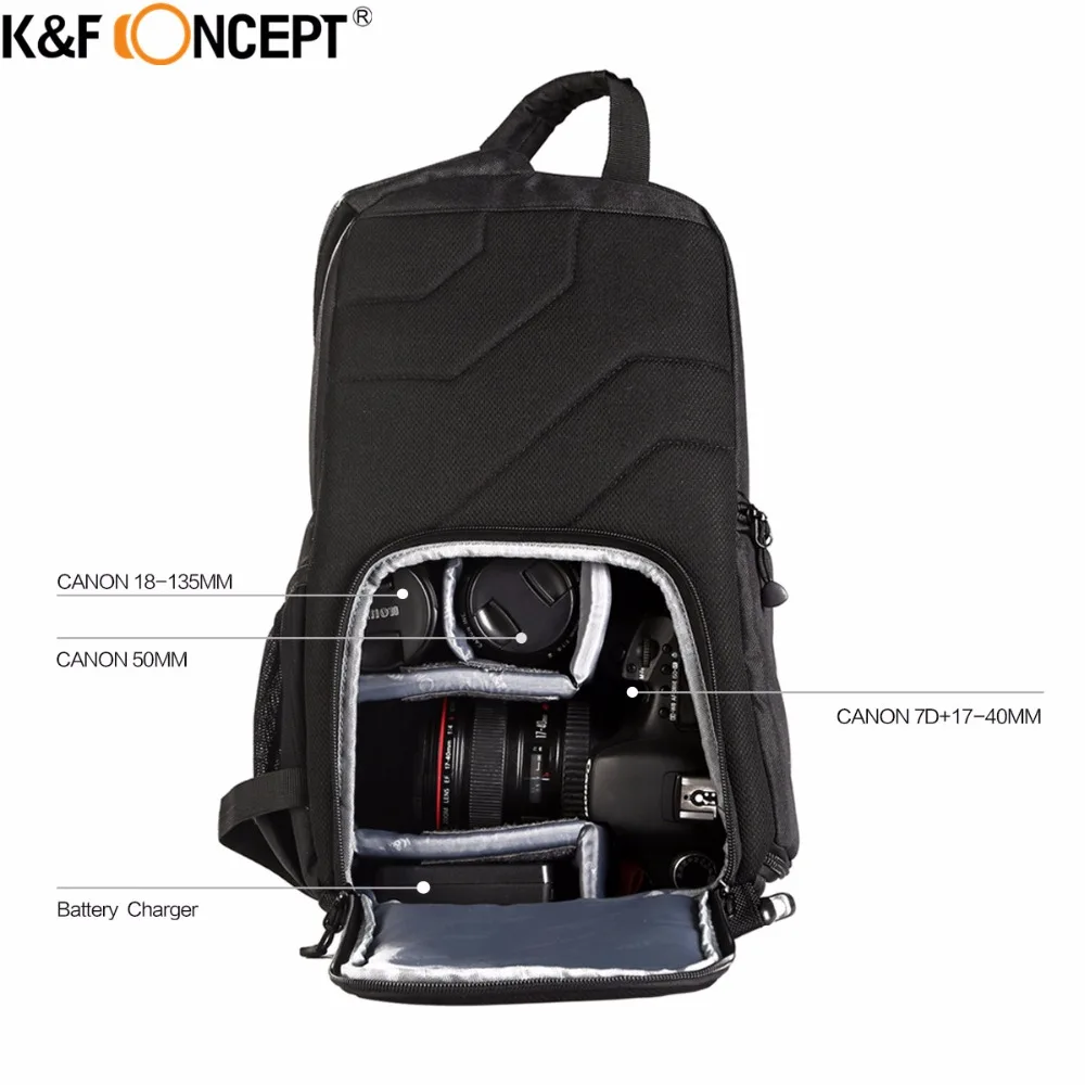 K & F CONCEPT водонепроницаемый рюкзак для камеры новый стиль сумка мессенджер
