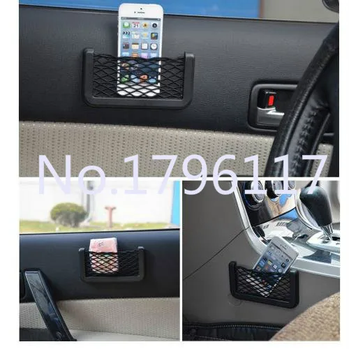 

Автомобильная сумка 19,8x8 см, автомобильный сетчатый органайзер, карманы, перчатки, сумки, перчатки, коробка для мобильного телефона, сумки для продуктов, сумка для хранения с клеем 3M