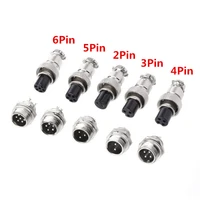 aviation plug gx12 23456 pin male female 12mm circular aviation socket plug wire panel connector with plastic cover