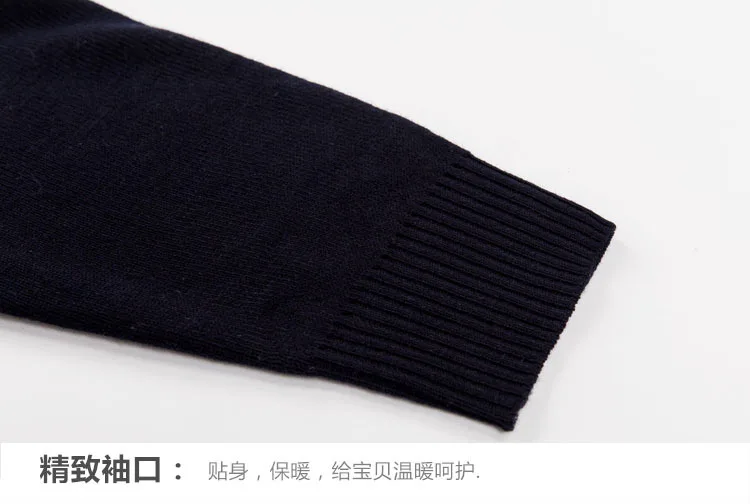 Новые высококачественные классические детские кашемировый свитер зима теплая