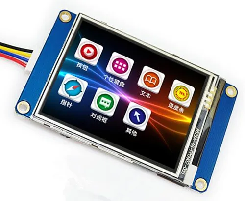 2 8 дюймов USART HMI 65K SPI TFT LCD сенсорный экран модуль с картинкой шрифта 240 (RGB) * 320 4MB FLASH |
