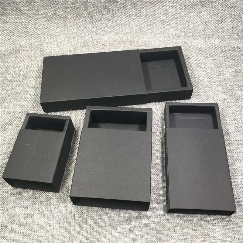 

12Pcs/Lot Christmas Gift Packaging Drawer Box Cuboid Handcraft Cardboard Handmade Soap Candy Wedding Festival Cake Drawer Boxes