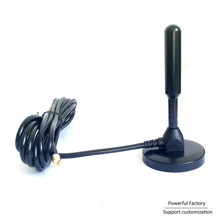 GSM/900/1800M Magnetic Base Pure Copper Rod Car Antenna 30DBI 3M Cable SMA Male