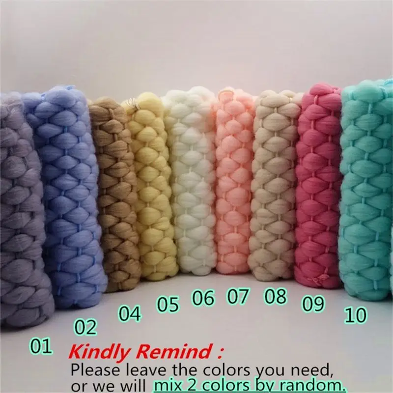Mix 2 colors 2 шт./лот 45x40 см мягкие акриловое одеяло, корзина, наполнитель для новорожденных фон для фотографирования детей реквизит для фотостудии фон, подарок для новорожденных малышей - Цвет: Mix 2 colors