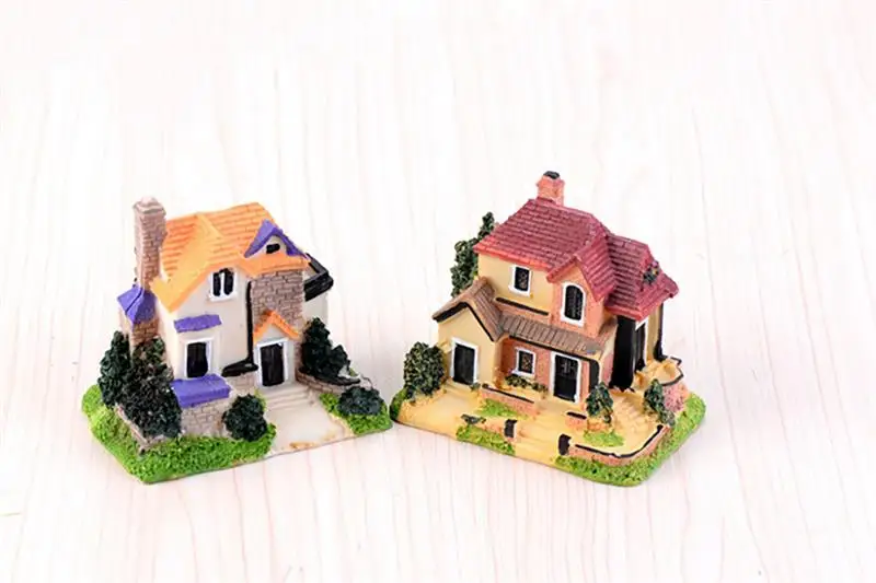 Новый 1 шт. Европейский дом Вилла фигурка декоративный мини сказочный сад