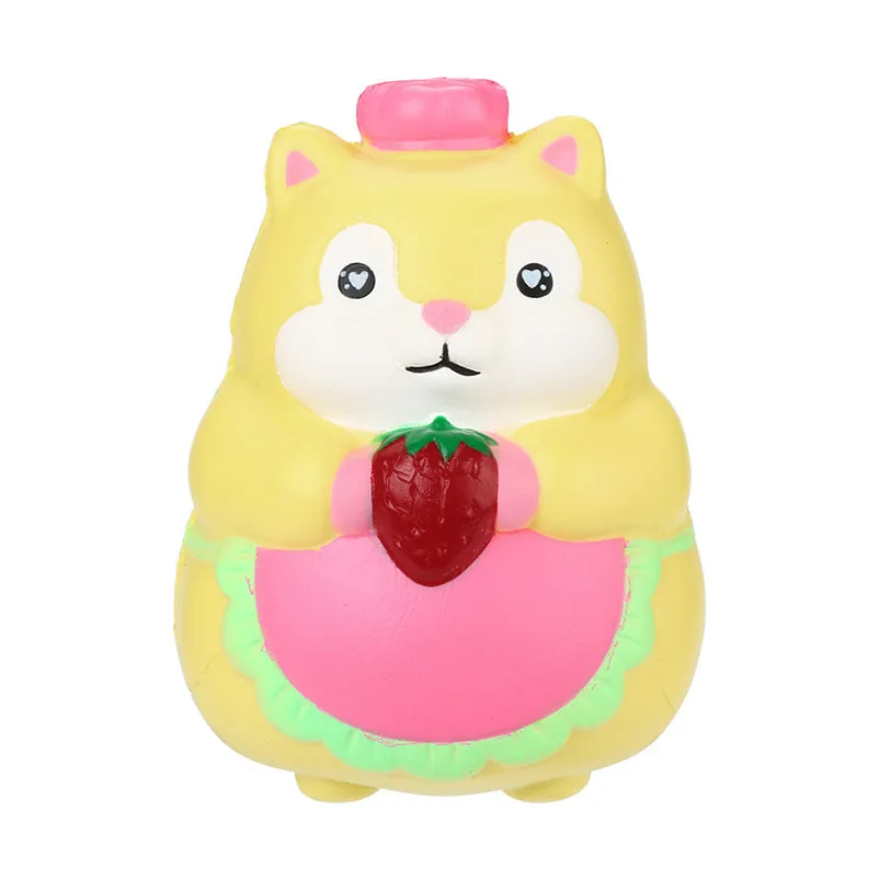Jumbo Kawaii красочные любимая Белочка Ароматические медленно расправляющиеся мягкие