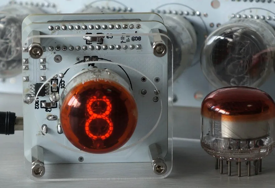 USB однозначные часы nixie светящиеся с красной головкой|Датчик ABS| |