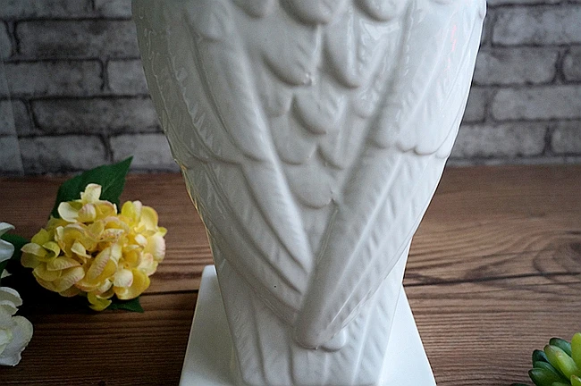 Белый coruja ceramica сова, украшение для дома Сова цветочный горшок ваза ручной работы украшение комнаты фарфоровая статуэтка животного