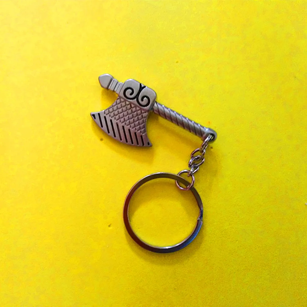 

200 Pcs Mini tool keychains axe keyring ax keychain metal keychain zinc alloy key ring creative keychain