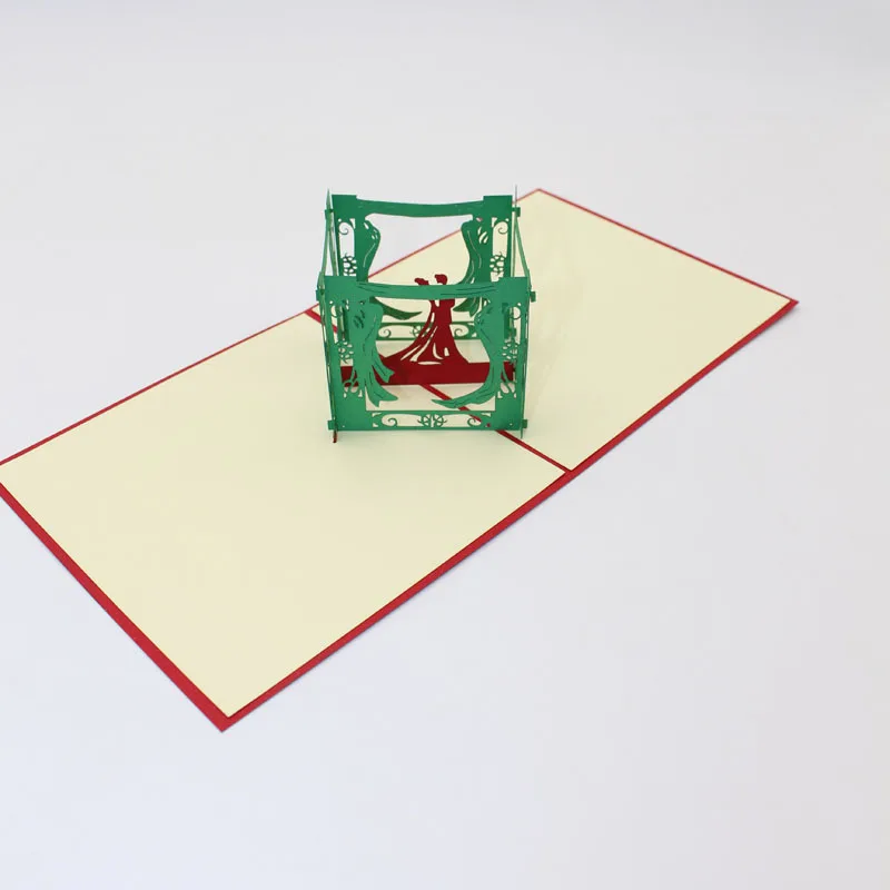 (10 шт./лот) 3D всплывающие Бумажные скульптуры ремесло счастливых влюбленных