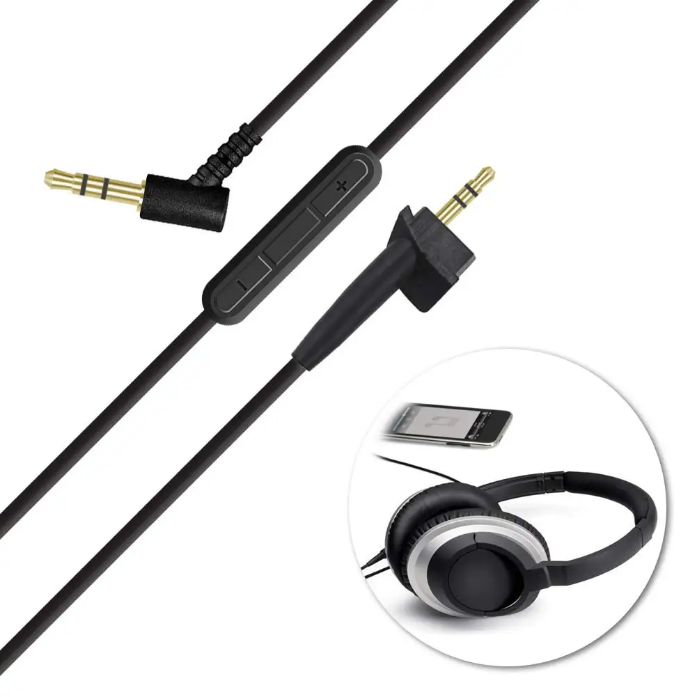 Сменный кабель с микрофоном микрофон регулятором громкости совместимый кабелем