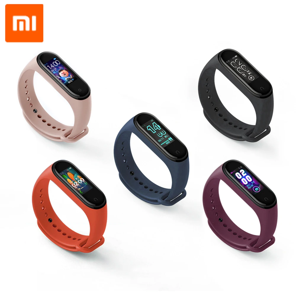 2019 оригинальный Xiaomi Mi смарт браслет 4 Bluetooth 5 0 атм водонепроницаемый спортивный