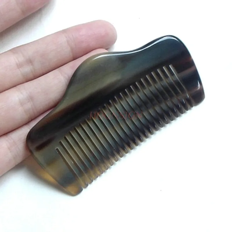 Маленький 9 см расческа круглый шарик Гладкий и мягкий натуральный Рог яка