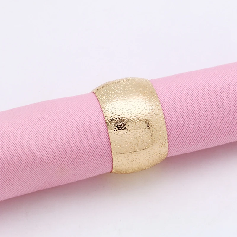 

12pcs Napkin buckle circular napkin ring hollow pattern hotel wedding decoration for home gift Party Favors birthday accessories