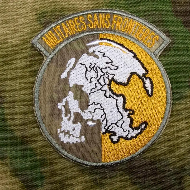 A TACS AU Militaires Sans Frointieres Morale вышивка патч B3281|embroidery patch|patches patchesmilitaire patch |