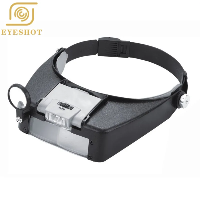 2019 Горячая продажа Лупа микроскоп стиль шлема увеличительное стекло es Lupas Con Luz