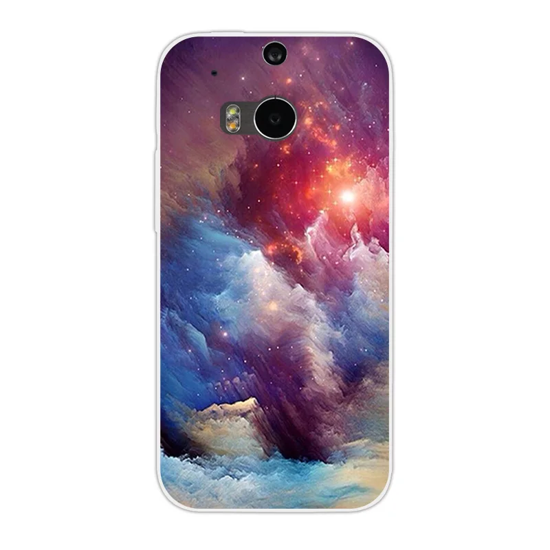 Для HTC One M8 M8S задняя крышка Мягкий ТПУ силиконовый чехол для прозрачный Чехол DIY M 8