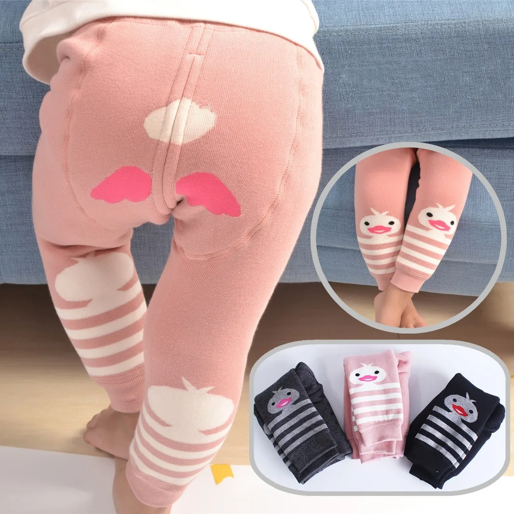 

Baby Girls Leggings Cartoon Cute Autumn winter Plus velvet warm Pants Cotton Causal Full Length Pants For 0-3 Year Kids Clothes