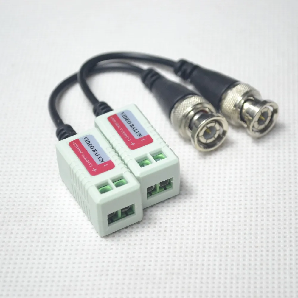 10 пар HD CVI/AHD/TVI Video Balun Twisted BNC CCTV пассивные трансиверы UTP Cat5 для камеры