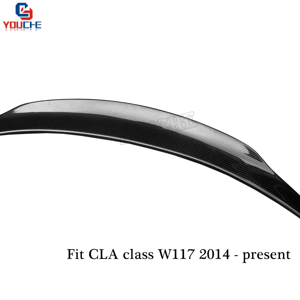 Задний спойлер из углеродного волокна для Mercedes C117 W117 CLA 4 door Fastback Coupe 2014 gift PSM