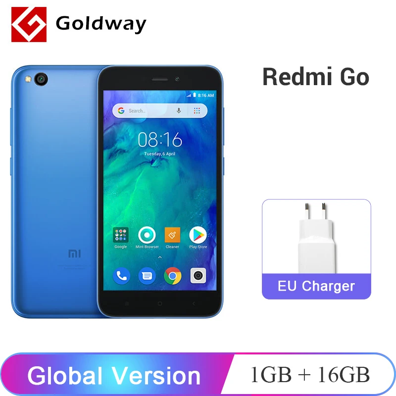 Глобальная версия Оригинальный Xiaomi Redmi GO 1 ГБ 16 Snapdragon 425 четырехъядерный 5 0 &quot4G LTE