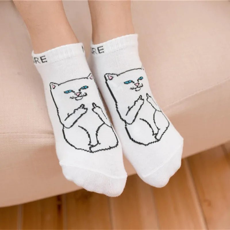 Милые женские носки 2020 летние хлопковые короткие забавные с пандой модные