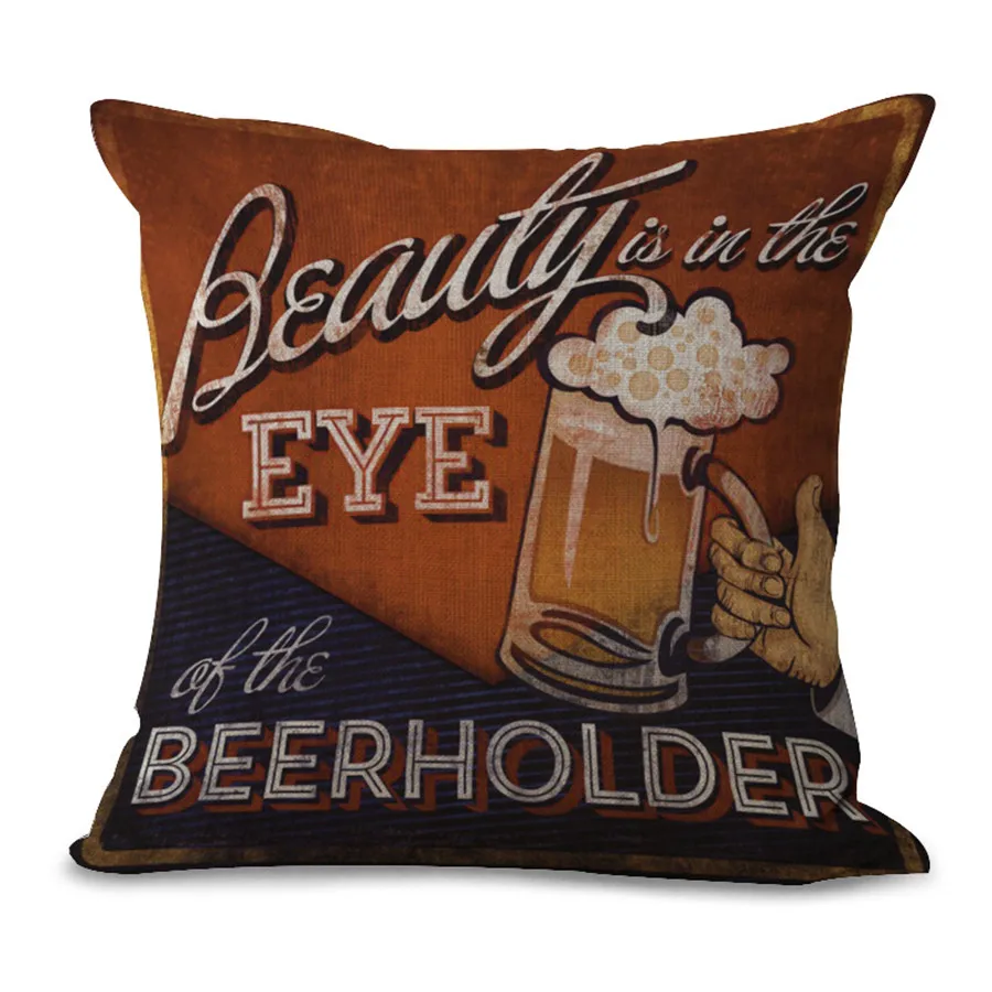 Чехол для подушки ретро пиво Hunter пива держатель серии Подушка домашнего декора
