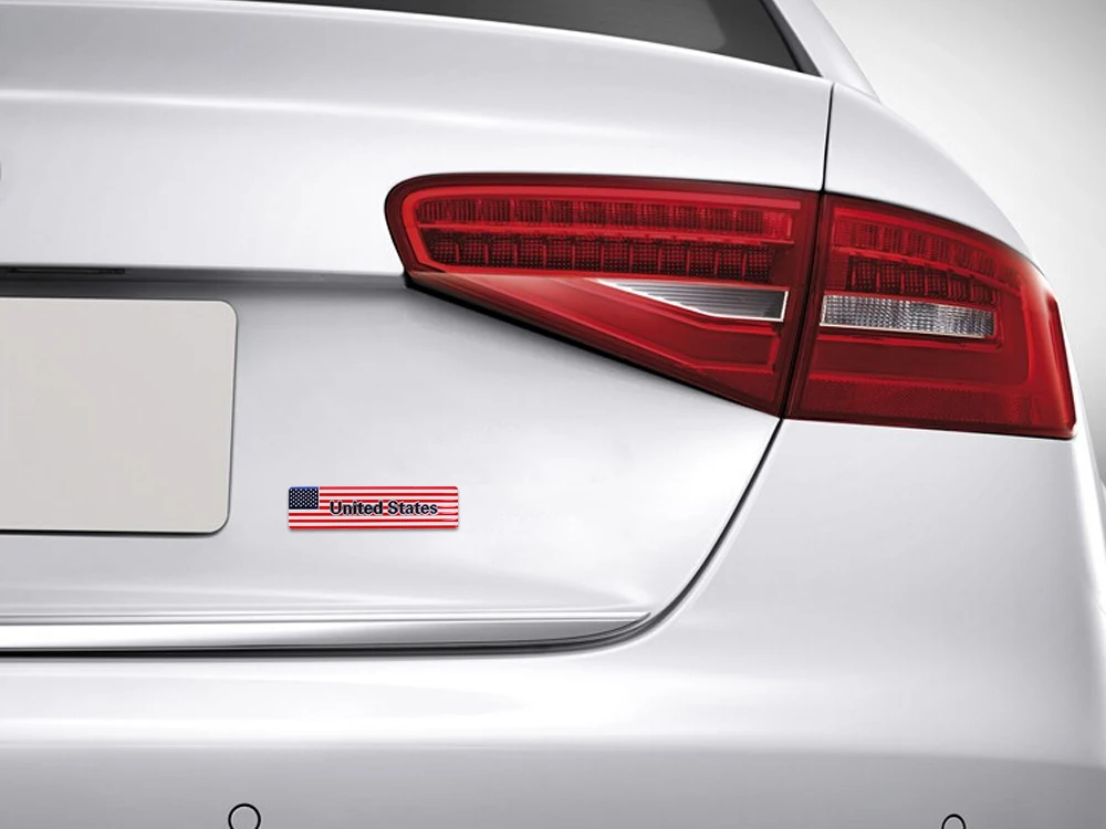 Металлический американский флаг США наклейка с логотипом на автомобиль эмблема