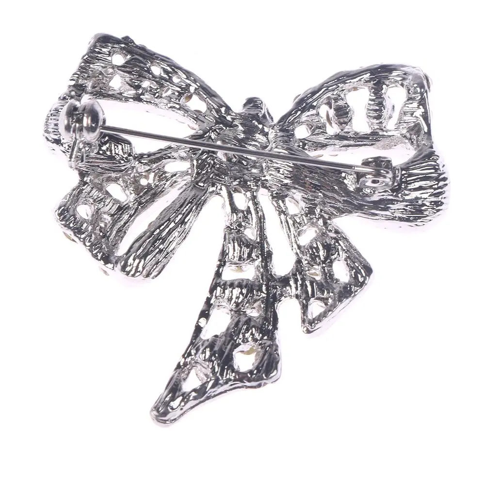 1 шт. броши с бантом из горного хрусталя для женщин брошь большим винтажная Модная