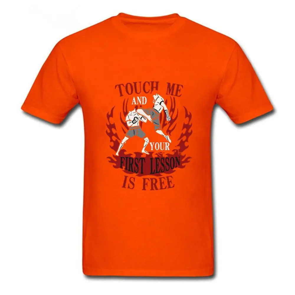 2019 Men's Tshirt Muay Thai Touch Me And Your T Shirt Judo Kickboxing Karate Korean Taekwondo Kung Fu T-Shirt | Мужская одежда
