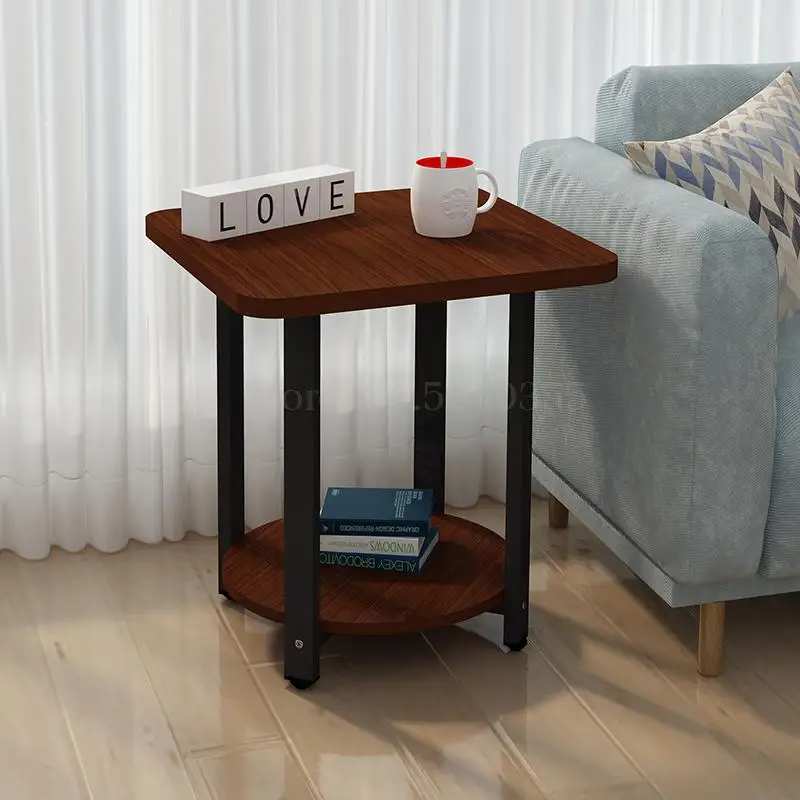 Простой Современный Креативный квадратный мини столик для спальни с диваном