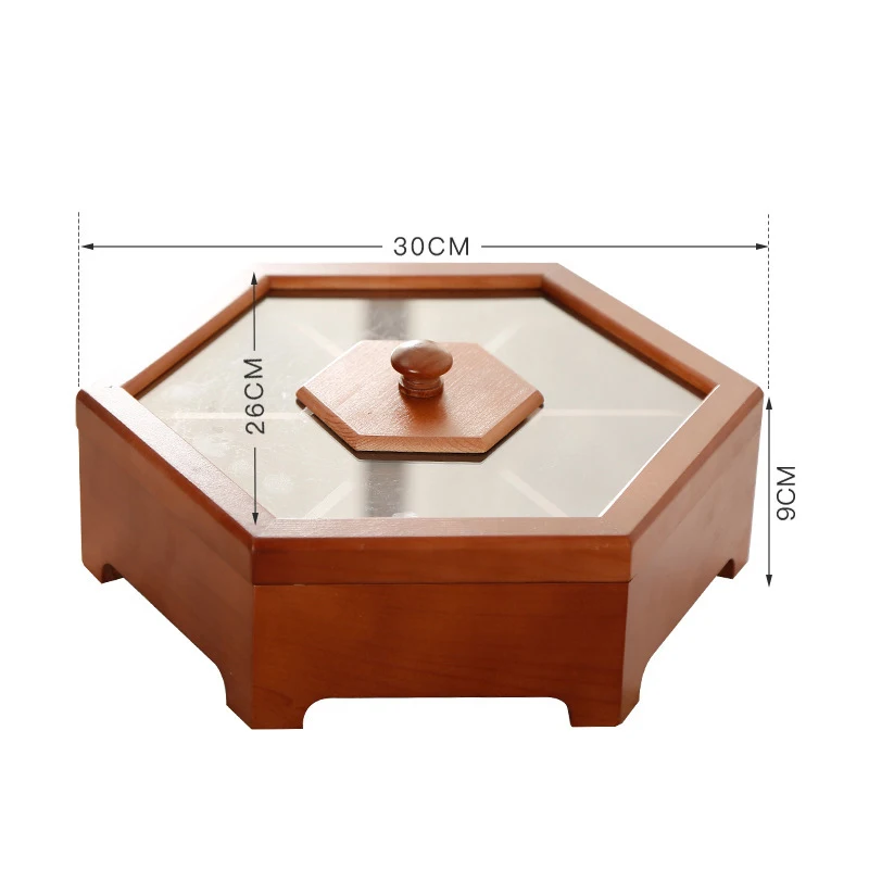 Практичный бутик деревянная коробка конфеты сухофрукты закуски Настольный ящик