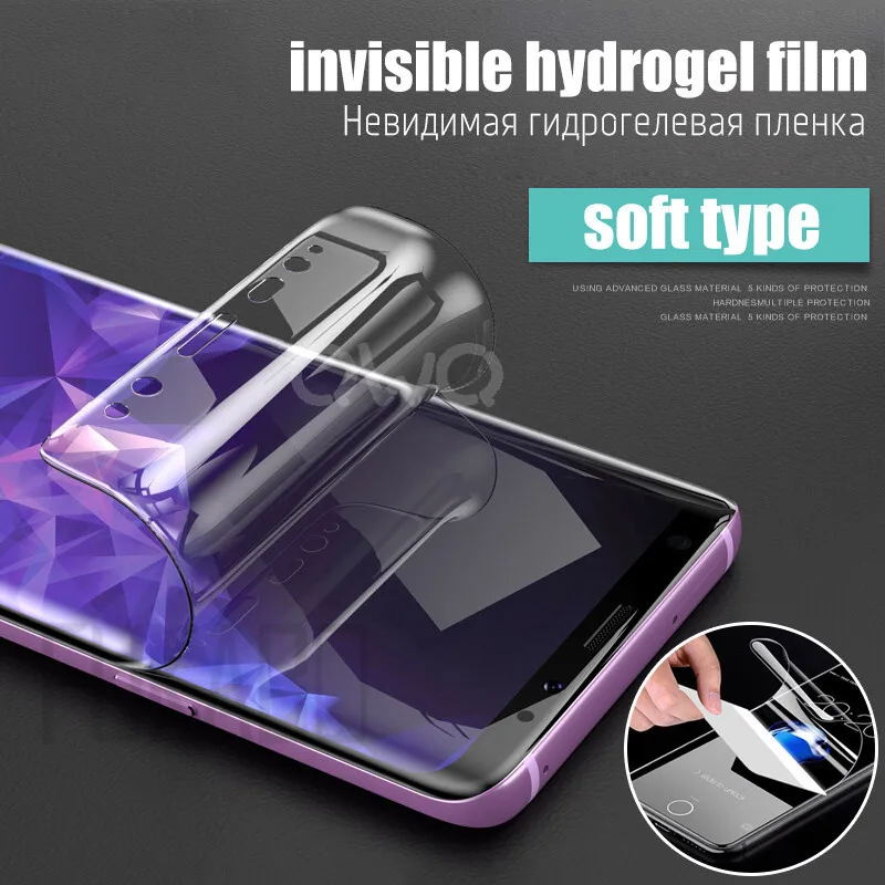 Полная защита Гидрогелевая пленка для samsung Galaxy S8 S9 Plus Note 8 HDD Защитная пленка для Galaxy A5 A7 16 S7 S6 Edge