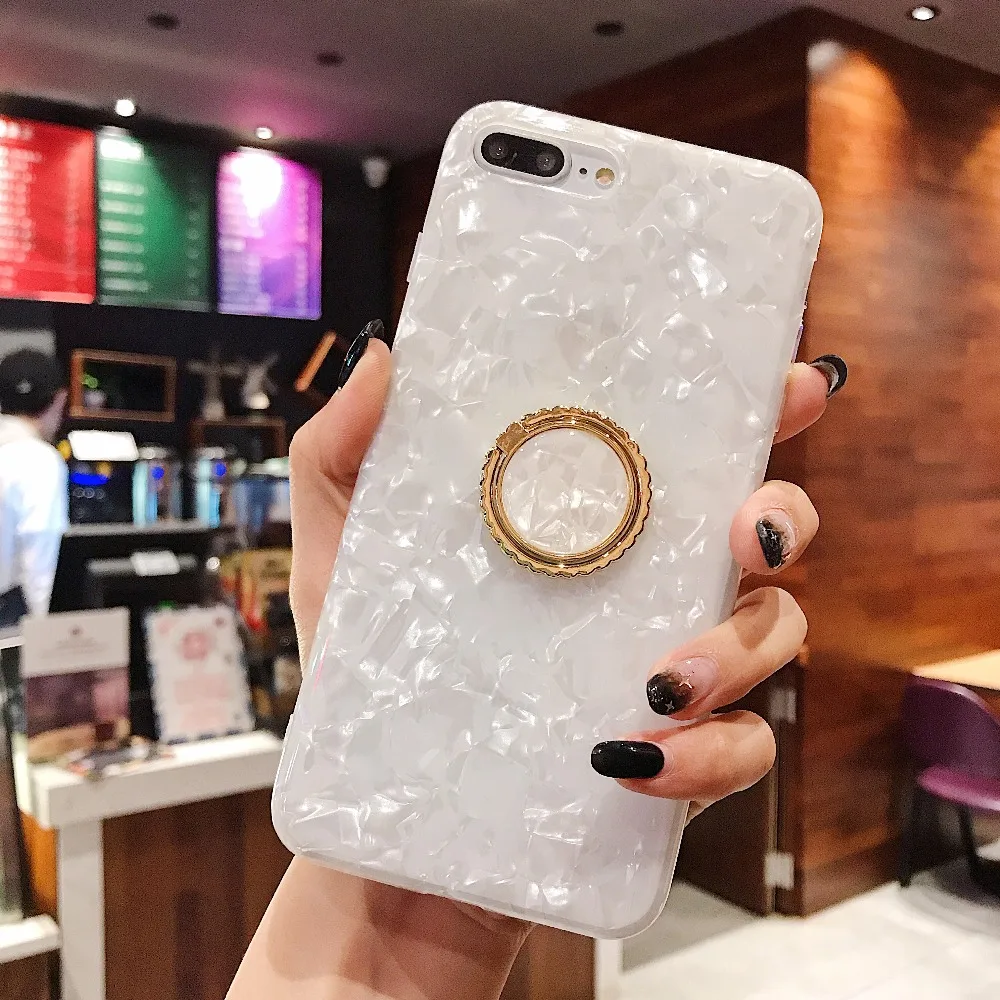 Роскошные в виде ракушки мрамор цепи чехол для huawei P30 pro P20 P20lite P10 mate20 pro honor 20 20i 10 9 lite nova 5 pro 4 3 3i