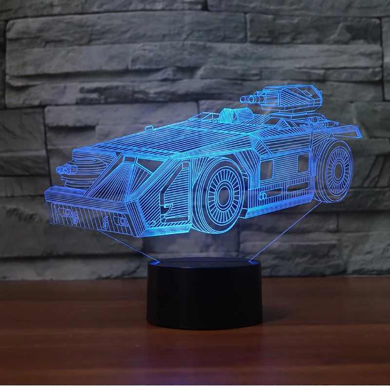Крутой светодиодный ночник с баком для 3d машины настольная лампа 7 изменениями