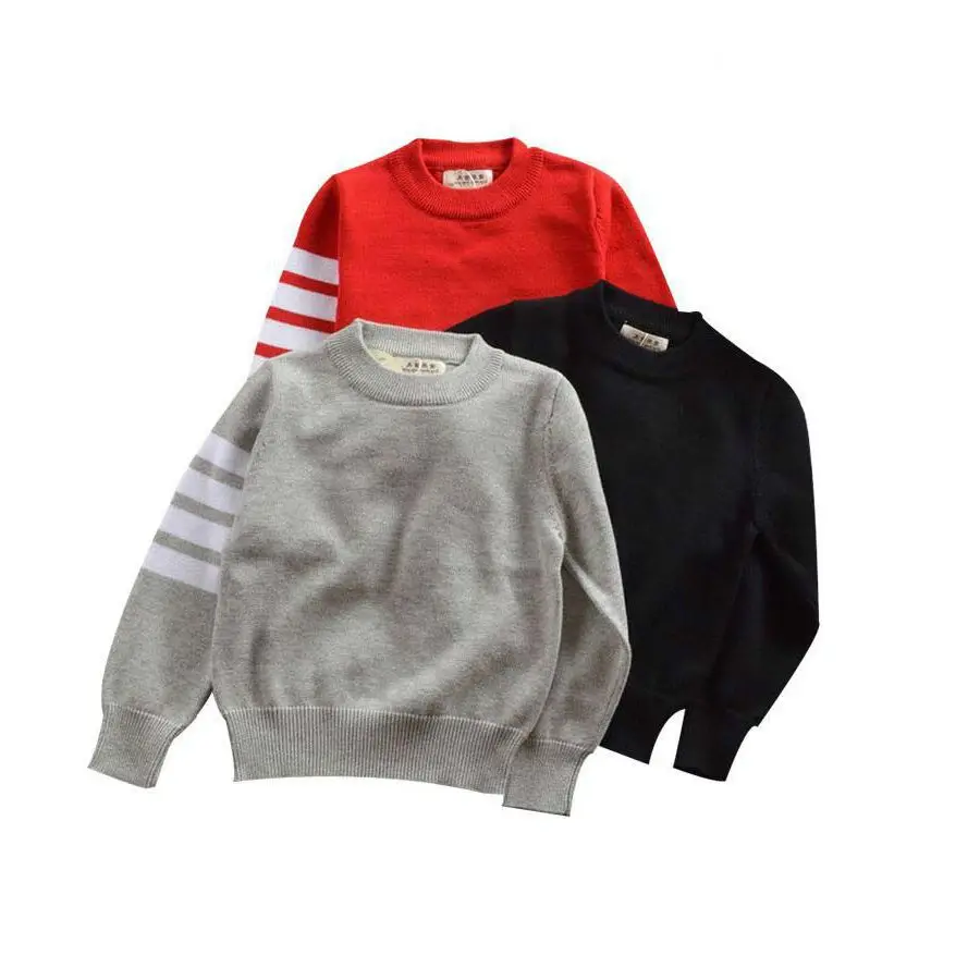 Funfeliz/Детские свитера детская вязаная одежда Повседневный свитер для мальчиков и
