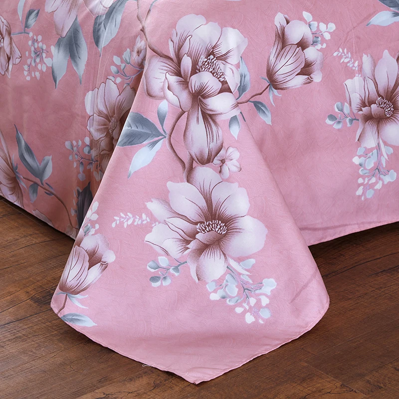 Современные Стиль красный полиэфирная ткань с принтом постельного белья Полный